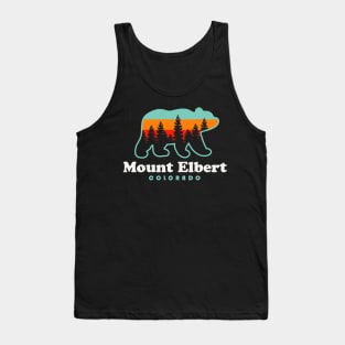 Mount Elbert Colorado Hike Bear Retro Tank Top